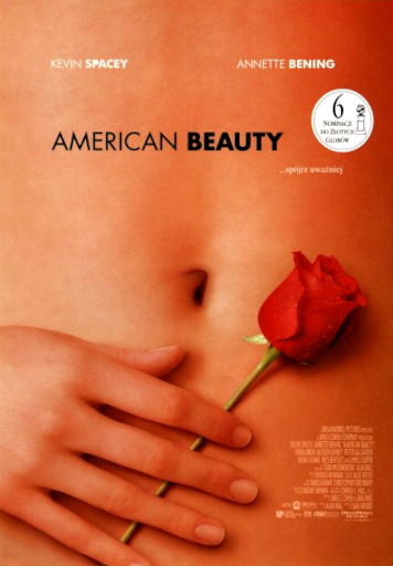 Przód ulotki filmu 'American Beauty'