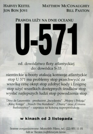 Ulotka filmu ''
