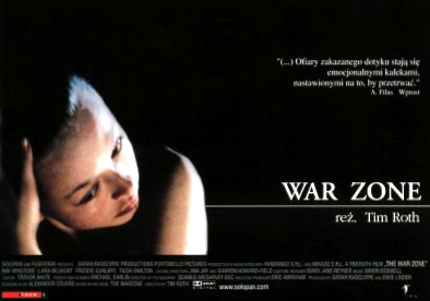 Przód ulotki filmu 'War Zone'