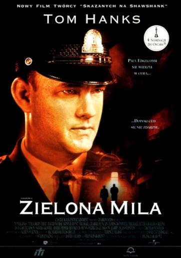 Przód ulotki filmu 'Zielona Mila'