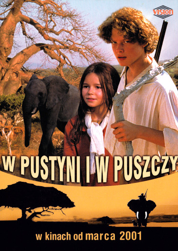 Przód ulotki filmu 'W Pustyni i W Puszczy'