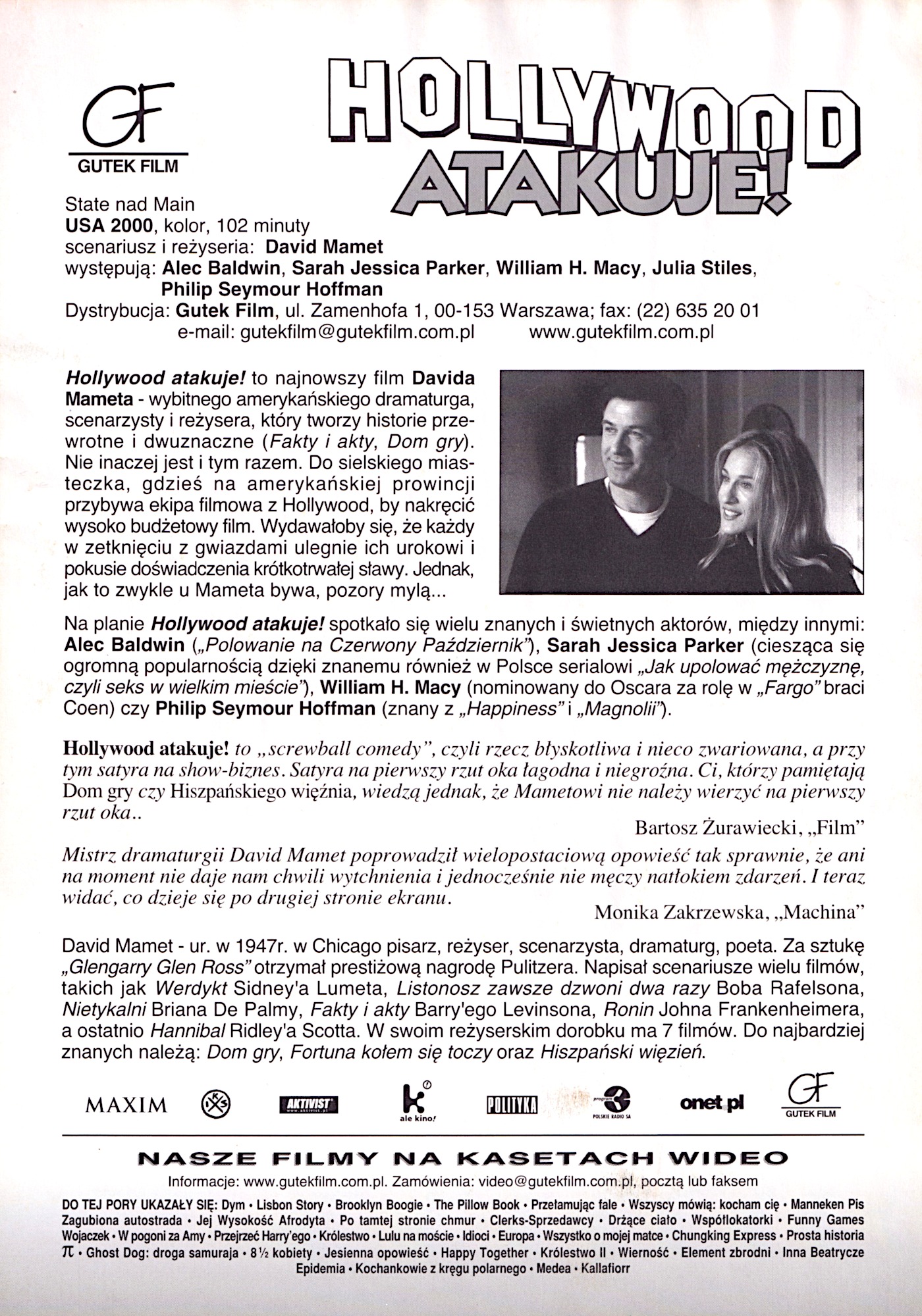 Ulotka filmu ''
