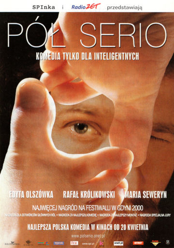Przód ulotki filmu 'Pół Serio'