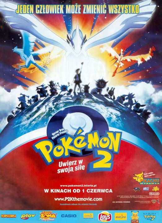 Polski plakat filmu 'Pokémon 2: Uwierz W Swoją Siłę'