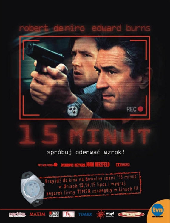 Polski plakat filmu '15 Minut'