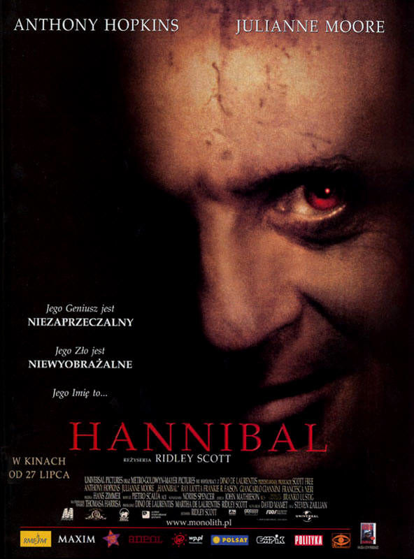 Polski plakat filmu 'Hannibal'