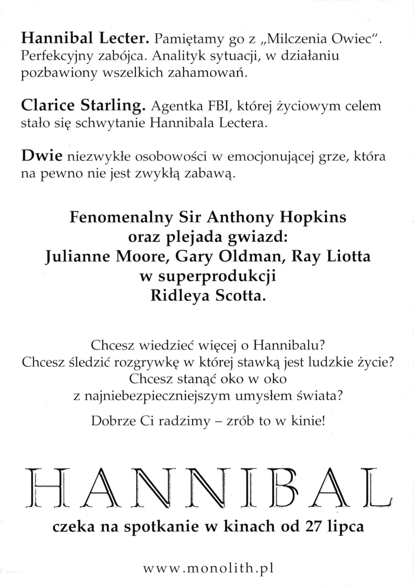 Ulotka filmu ''
