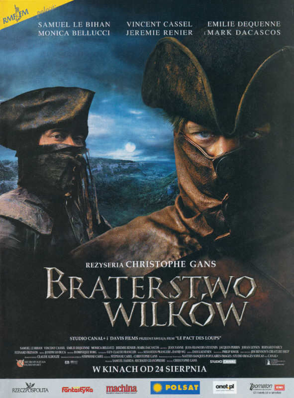 Polski plakat filmu 'Braterstwo Wilków'