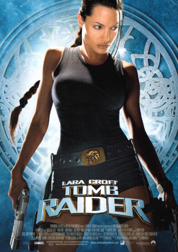 Przód ulotki filmu 'Lara Croft: Tomb Raider'