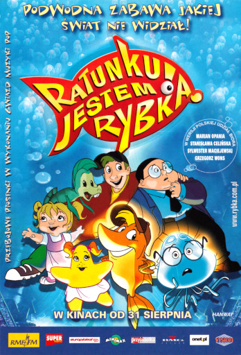 Przód ulotki filmu 'Ratunku, Jestem Rybką!'