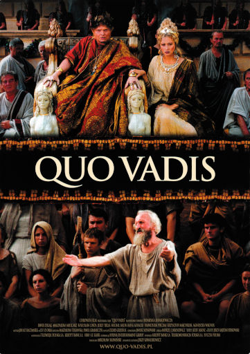 Przód ulotki filmu 'Quo Vadis'