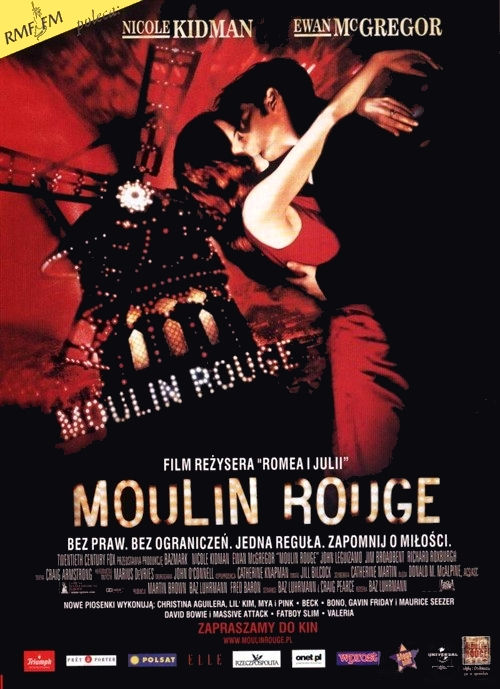 Polski plakat filmu 'Moulin Rouge!'