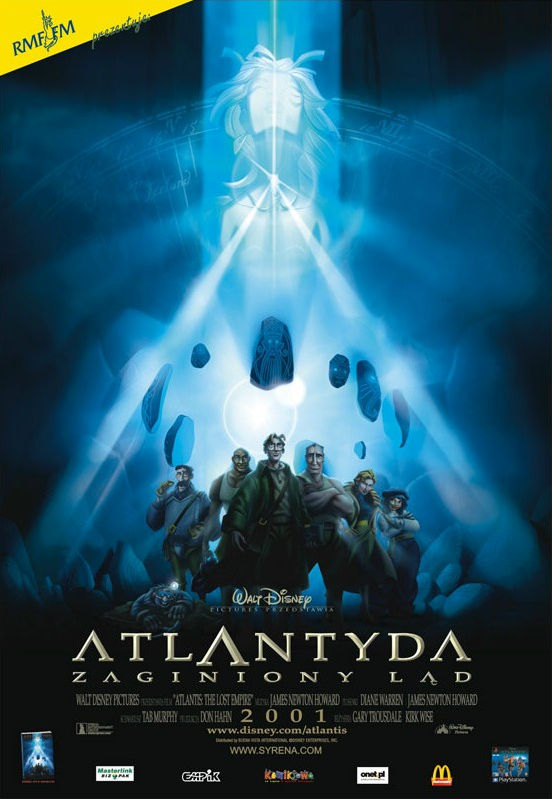 Polski plakat filmu 'Atlantyda - Zaginiony Ląd'