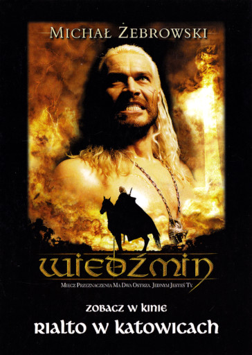 Przód ulotki filmu 'Wiedźmin'