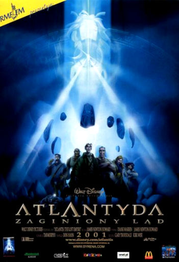 Przód ulotki filmu 'Atlantyda - Zaginiony Ląd'