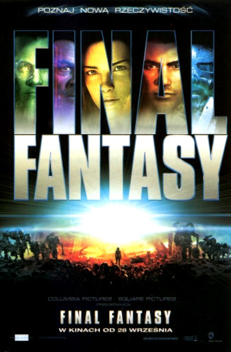 Przód ulotki filmu 'Final Fantasy'