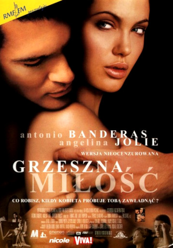 Przód ulotki filmu 'Grzeszna Miłość'