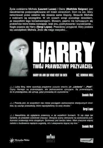 Tył ulotki filmu 'Harry, Twój Prawdziwy Przyjaciel'