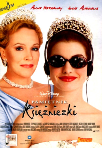 Przód ulotki filmu 'Pamiętnik Księżniczki'