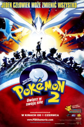 Przód ulotki filmu 'Pokémon 2: Uwierz W Swoją Siłę'
