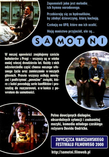 Tył ulotki filmu 'Samotni'