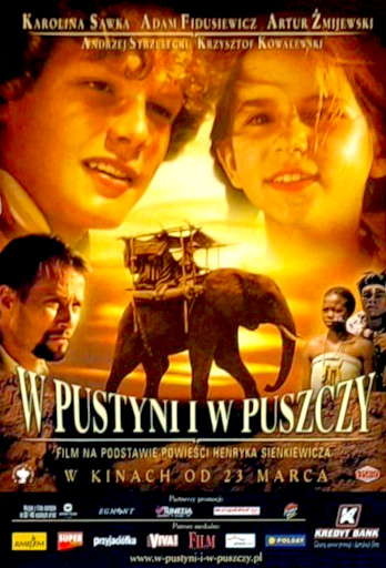 Przód ulotki filmu 'W Pustyni i W Puszczy'