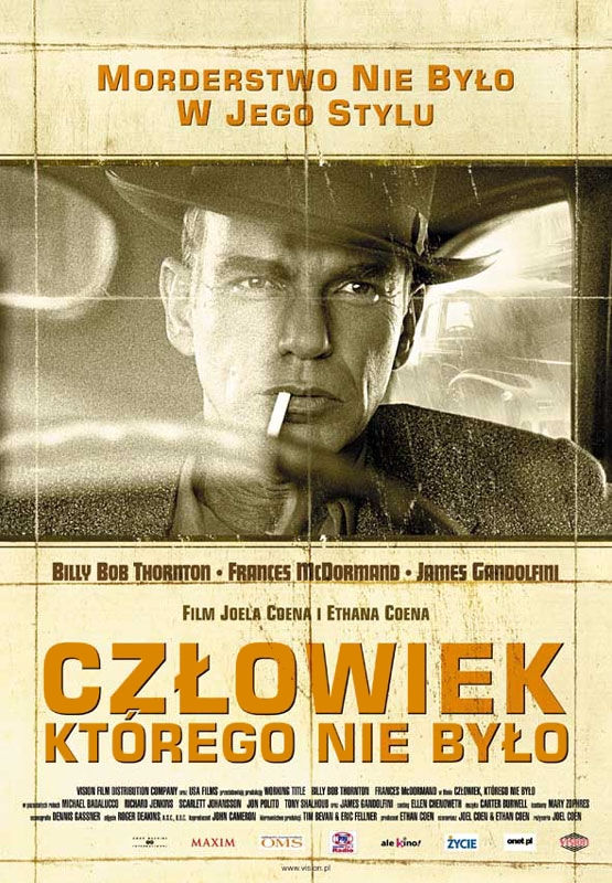 Polski plakat filmu 'Człowiek, Którego Nie Było'