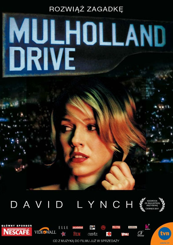 Polski plakat filmu 'Mulholland Drive'