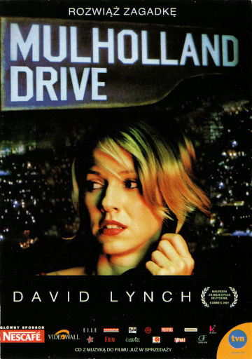 Przód ulotki filmu 'Mulholland Drive'