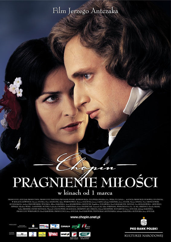 Polski plakat filmu 'Chopin. Pragnienie Miłości'