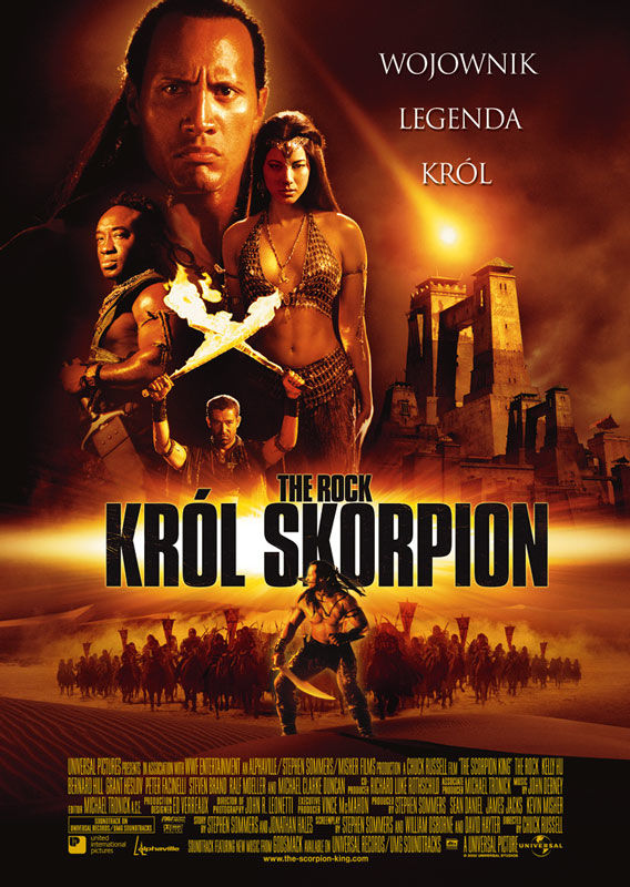 Polski plakat filmu 'Król Skorpion'