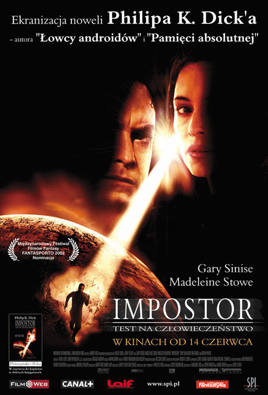 Polski plakat filmu 'Impostor: Test Na Człowieczeństwo'