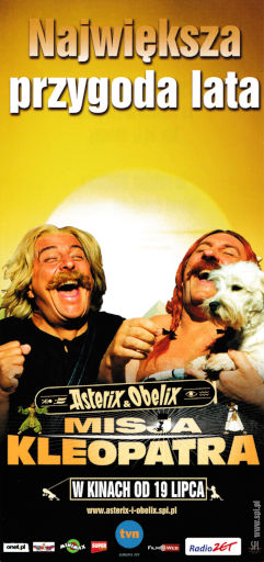 Przód ulotki filmu 'Asterix i Obelix: Misja Kleopatra'