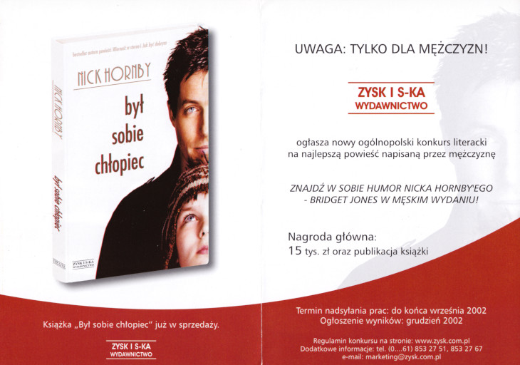 Tył ulotki filmu 'Był Sobie Chłopiec'