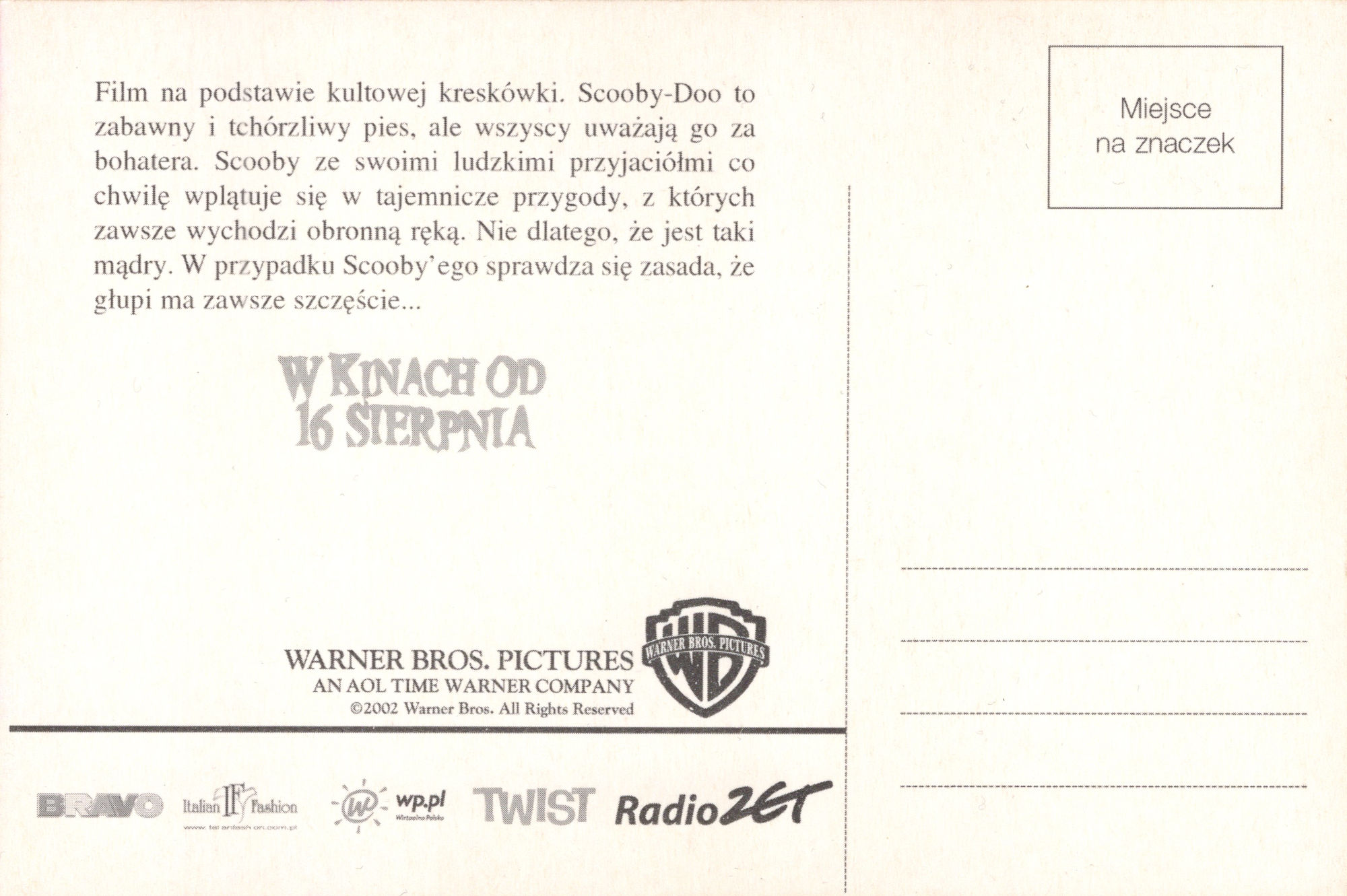 Ulotka filmu ''
