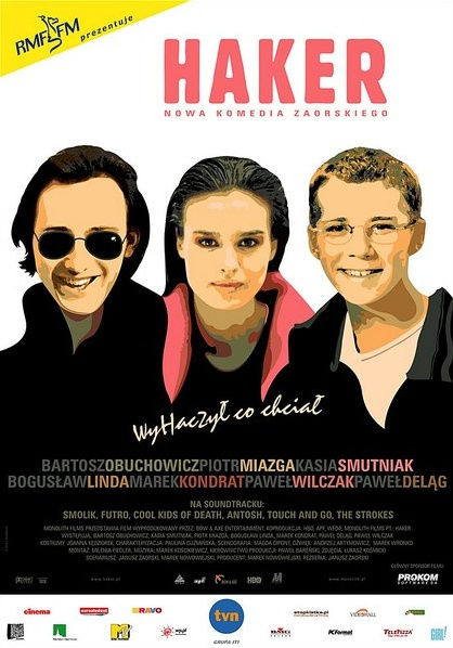 Polski plakat filmu 'Haker'