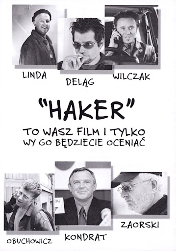 Przód ulotki filmu 'Haker'