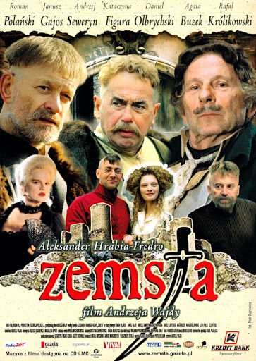 Przód ulotki filmu 'Zemsta'