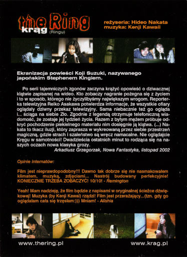 Tył ulotki filmu 'The Ring - Krąg'