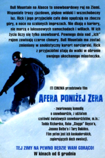 Tył ulotki filmu 'Afera Poniżej Zera'