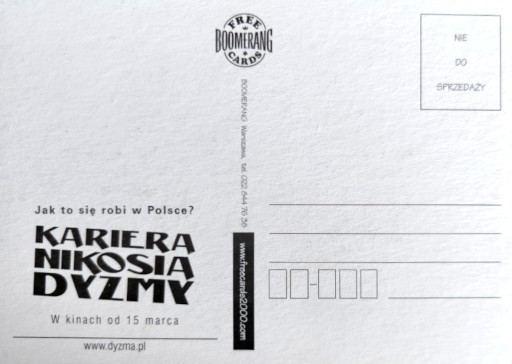 Tył ulotki filmu 'Kariera Nikosia Dyzmy'