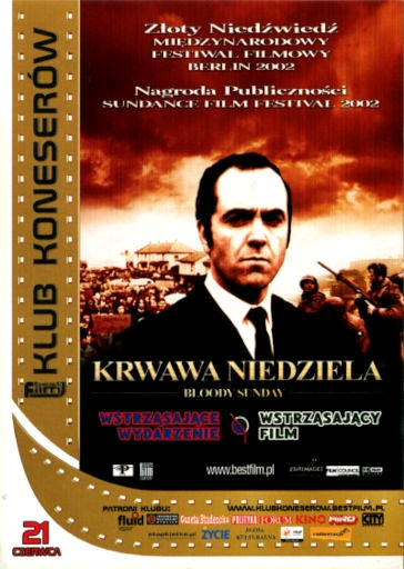 Przód ulotki filmu 'Krwawa Niedziela'