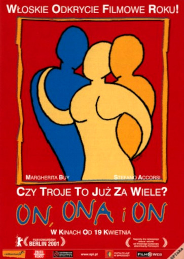 Przód ulotki filmu 'On, Ona i On'