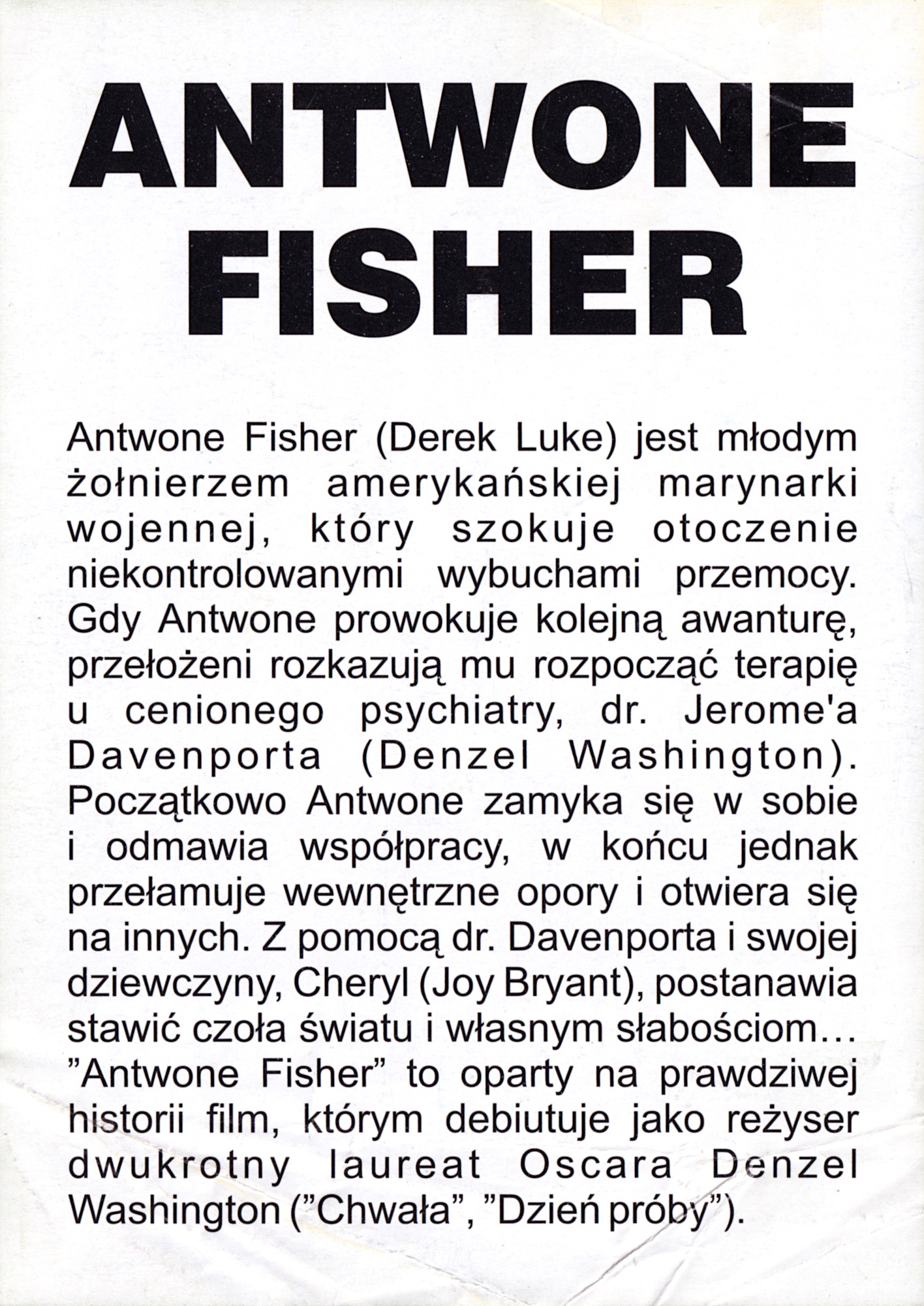 Ulotka filmu ''