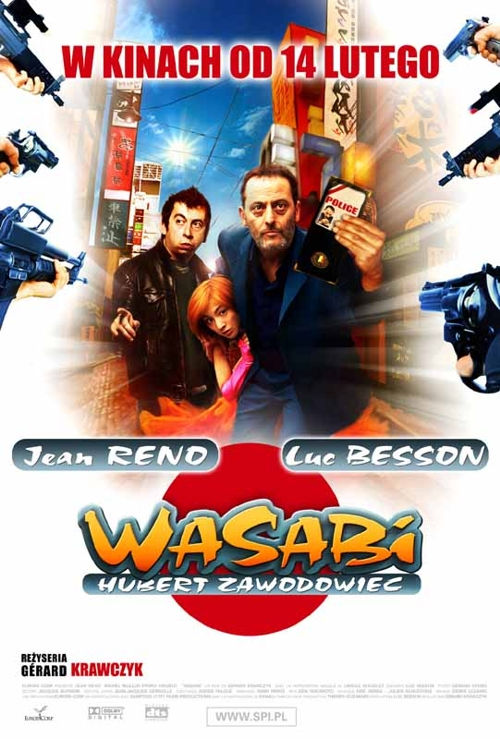 Polski plakat filmu 'Wasabi - Hubert Zawodowiec'