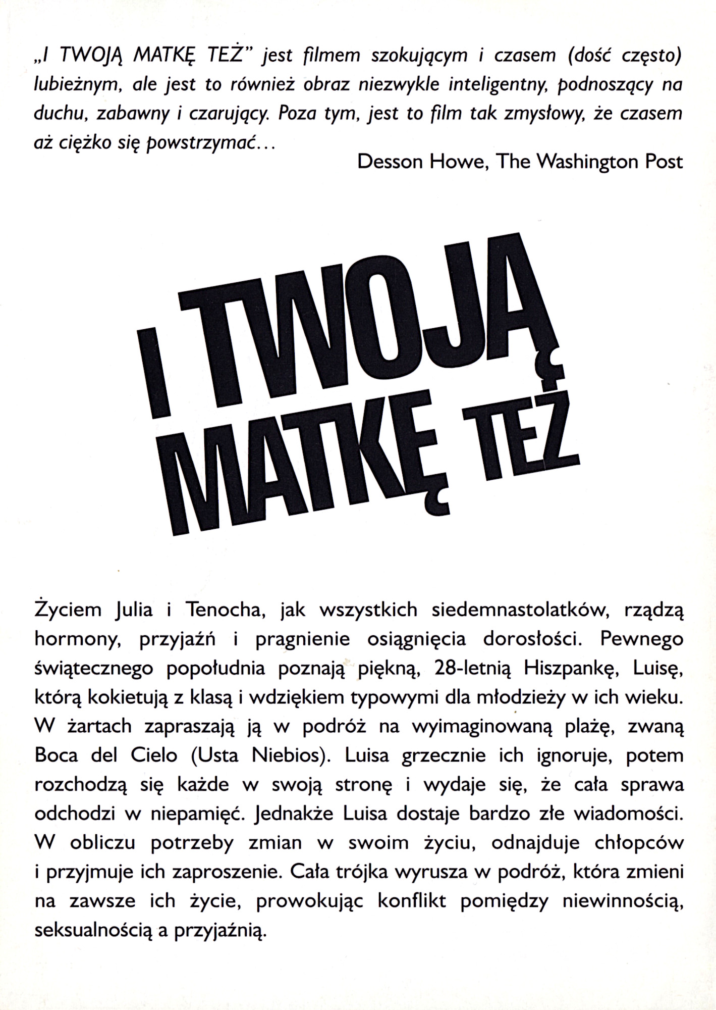 Ulotka filmu ''