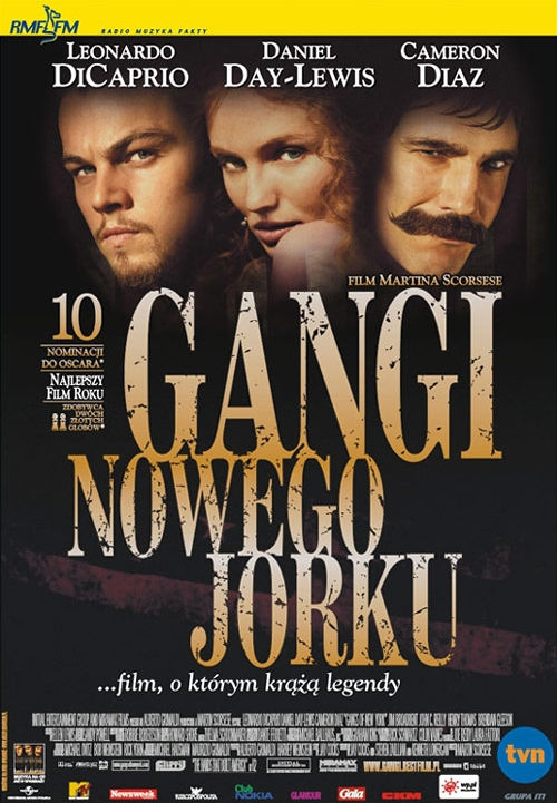 Polski plakat filmu 'Gangi Nowego Jorku'