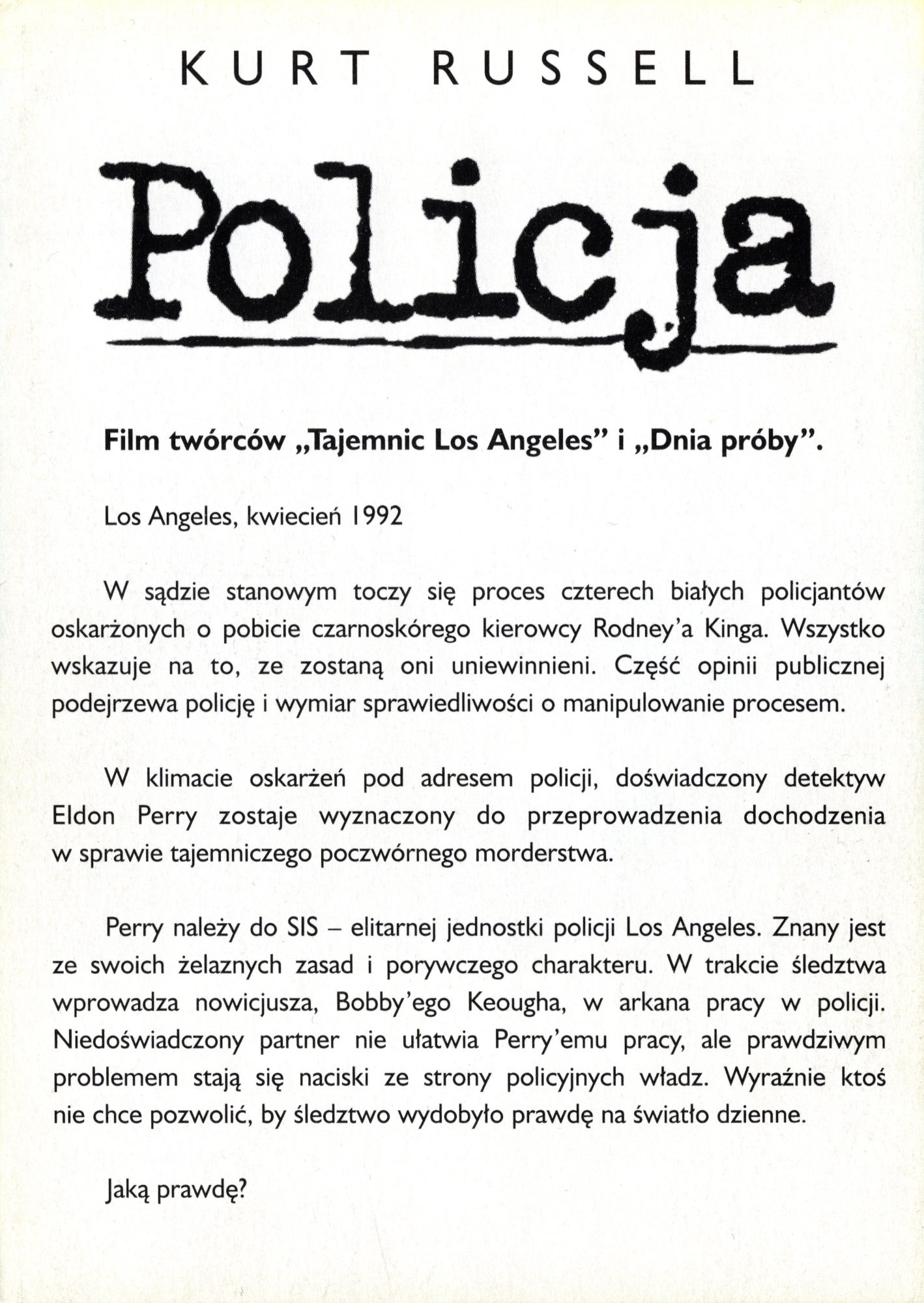 Ulotka filmu ''