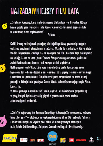 Tył ulotki filmu 'Ciało'