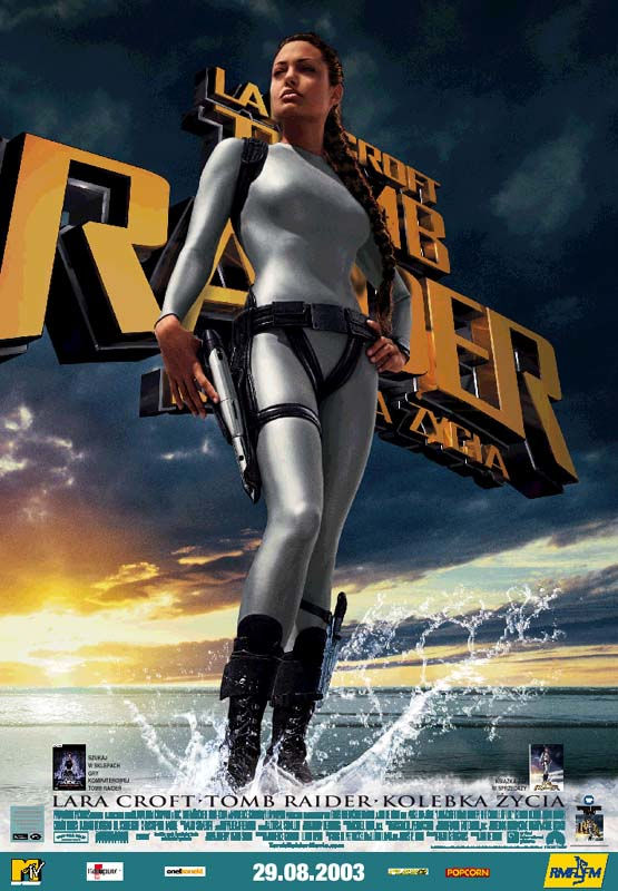 Polski plakat filmu 'Lara Croft Tomb Raider: Kolebka Życia'